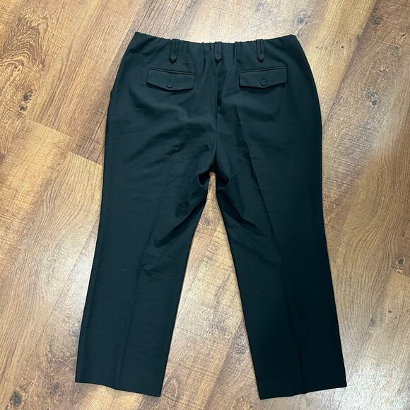 Talbots Black Dress Pants Woman Petites Size 16W Professional Career Trousers - Picture 4 of 6